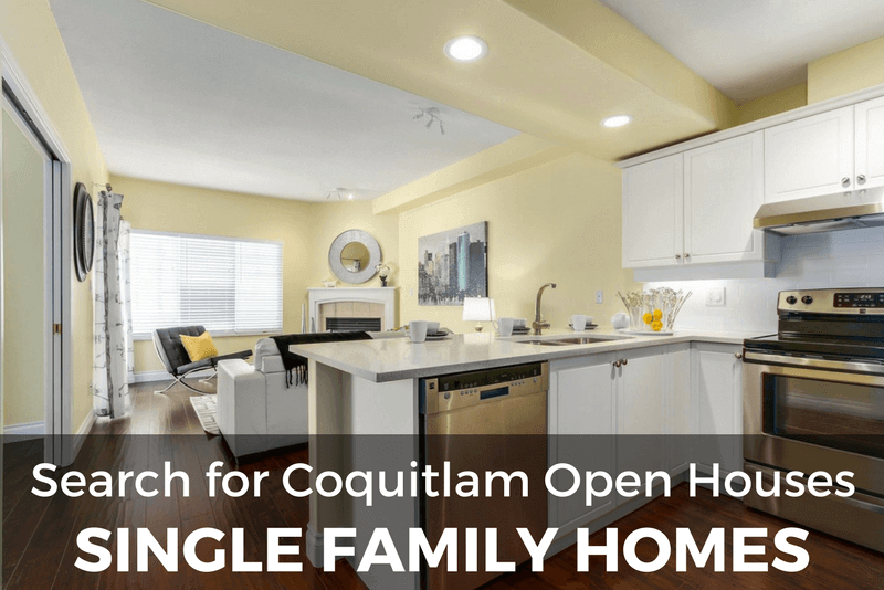 Coquitlam Single Family Homes Open Houses