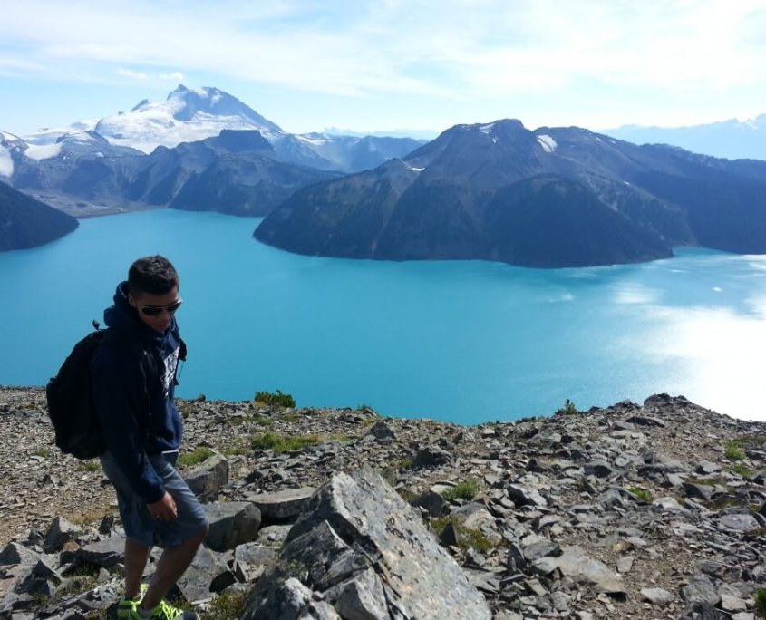 Hiking up Panorama Ridge, Garibaldi Lake Radner Reyes Panorama Ridge