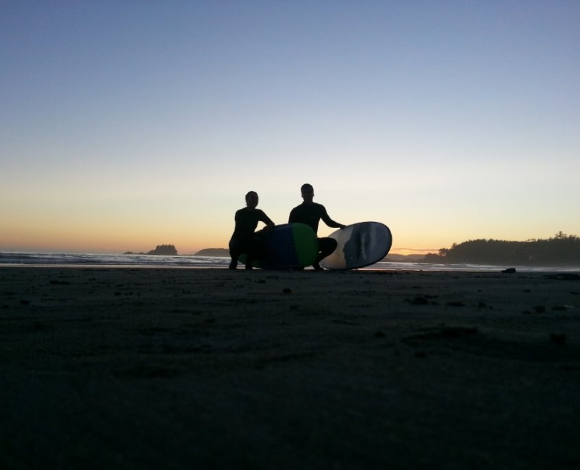 Surfing in Tofino Radner Reyes surfing tofino