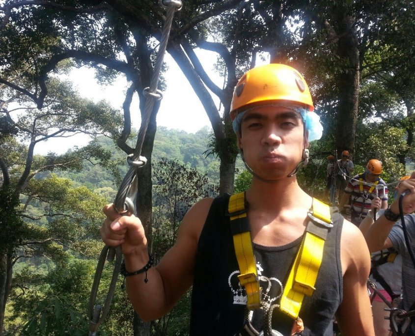 Zip lining through jungles of Thailand radner reyes ziplining chiang mai