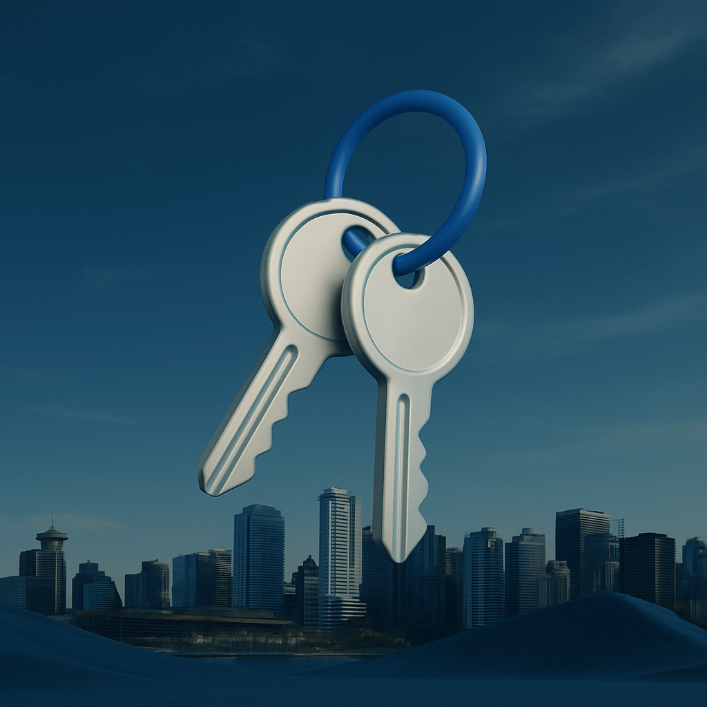 Realtors Keys for first time home buyers in Vancouver