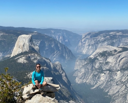 Hiking in Yosemite, California Hiking in Yosemite, California