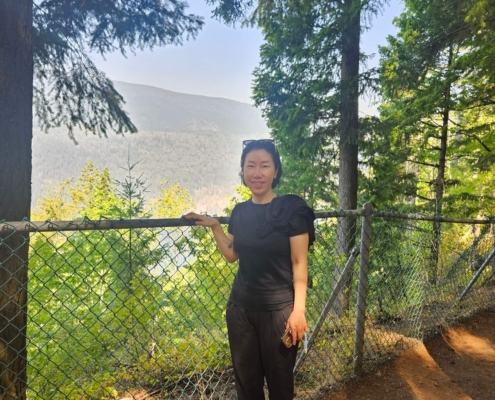 Hiking at Buntzen Lake