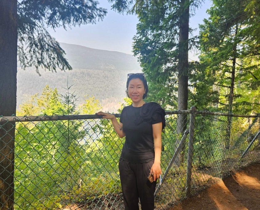 Hiking at Buntzen Lake